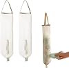Plastic Bag Stocker, Plastic Bag Stocker, 2 Pieces, Garbage Bag Storage, Includes Zipper, Wall Hanging, Shopping Bag, Kitchen Storage, Car, Plastic Bag Storage Holder, Hanging, Convenient,