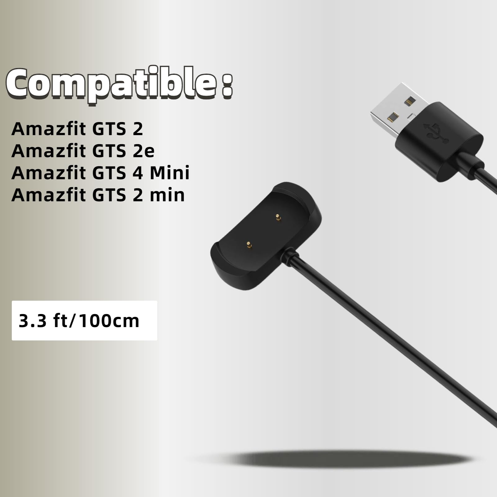 Cavo Ricarica 100cm Per Amazfit - Compatibile Con GTS 2, GTR 2, Bip 3 E Altri Modelli - Foto 10