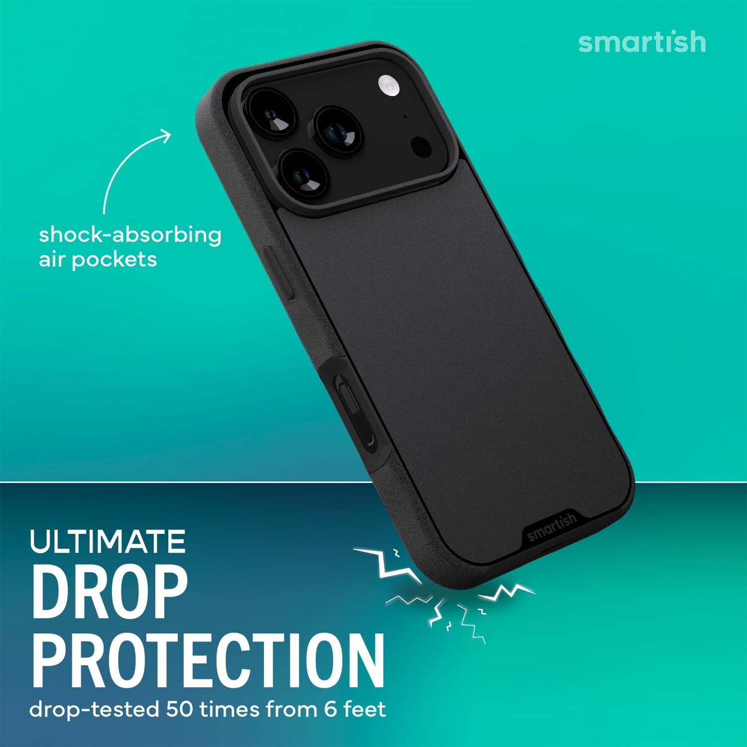 Smartish Custom iPhone 17 Pro Case - Gripmunk Slim Cover [Personalized Photo Case] - Upload Your Own Picture - Lightweight & Protective