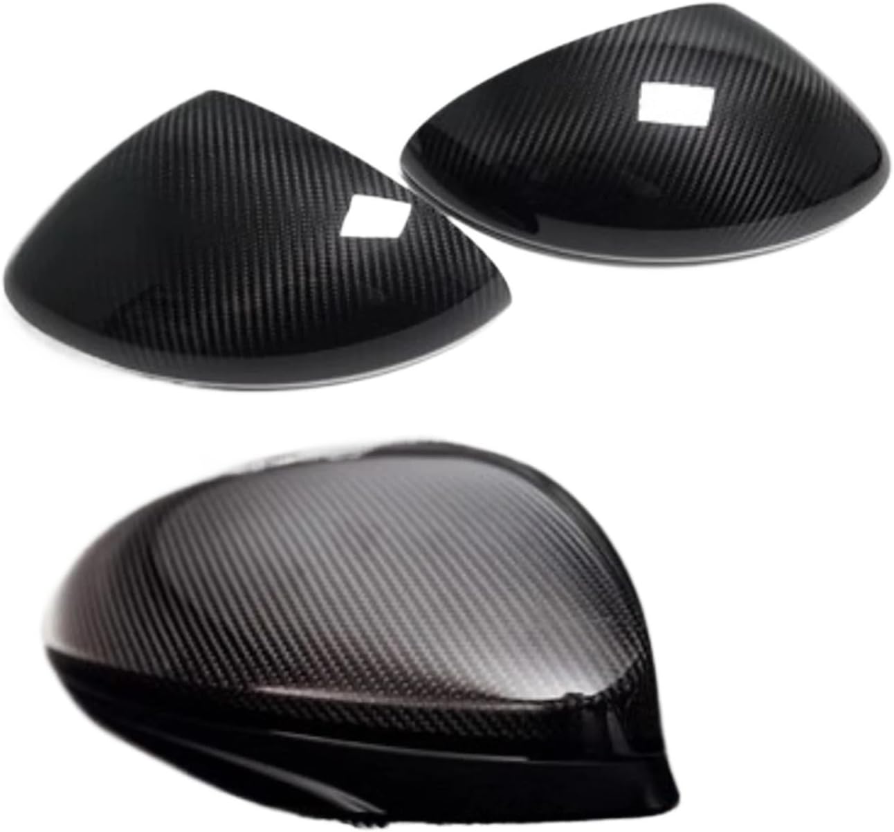 Customized PartsBody Kit Real Dry Carbon Fiber Pattern Rearview Mirror Cover Fit for Porsche 718 Car Accessories