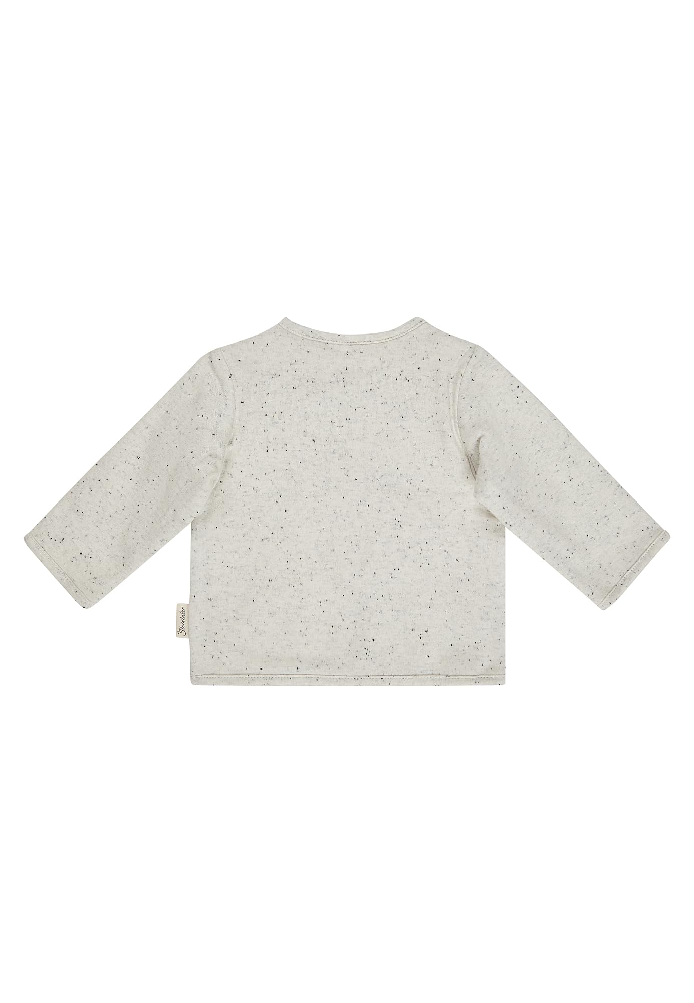 Sterntaler Baby Set Jacke & Hose 2-teilig – Unisex – Melange-Jersey mit Farbsprenkel – Wickeljacke seitlich zum Knöpfen & Hose mit elastischem Bund – Babybekleidung, Farbe Ecru – Größe 62