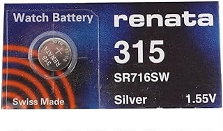 5 x Renata 315 Watch Battery Swiss Made Silver Oxide 1.5 v(SR716SW