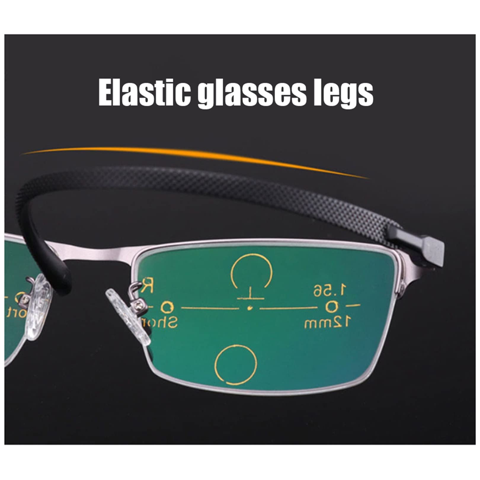 Szklanki, modne okulary do czytania zdalne i bliskie do czytania z podwójnym zastosowaniem – inteligentne podwójne światło zoom HD Multi-Focus okulary do czytania dla mężczyzn i kobiet