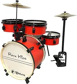 Bateria Musical Rmv Infantil Rock Kids(Bateria Infantil Vermelho)