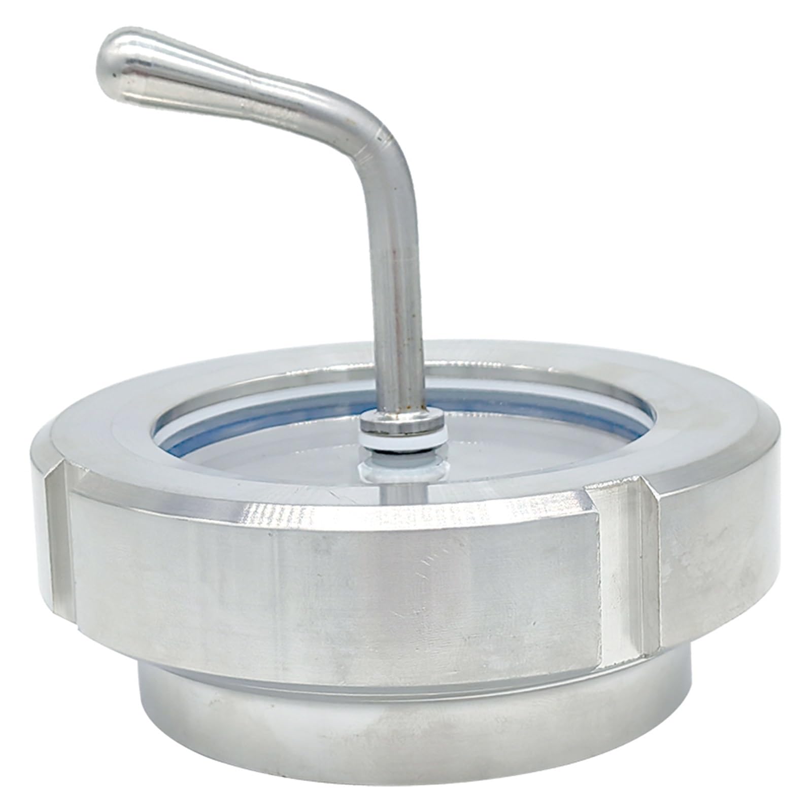 KACOME 304 Stainless Steel Welded Live Sight Glass Round Thread Sanitary Glass Sight Glass with Light peep Window DN100((304SMS) Outer Diameter 159 * 3)