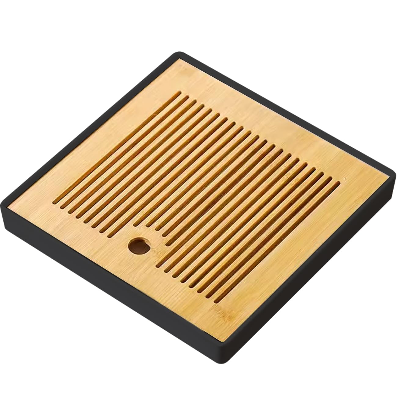 Amazon｜HIGHAWK茶盤 茶台 竹製プレート 貯水式 ティートレー 茶道具