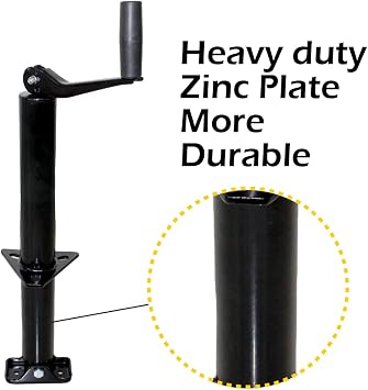 MaxxHaul 70159 14 Lift A-Frame Mount Trailer Jack with Top Wind - 2000 lbs. Capacity