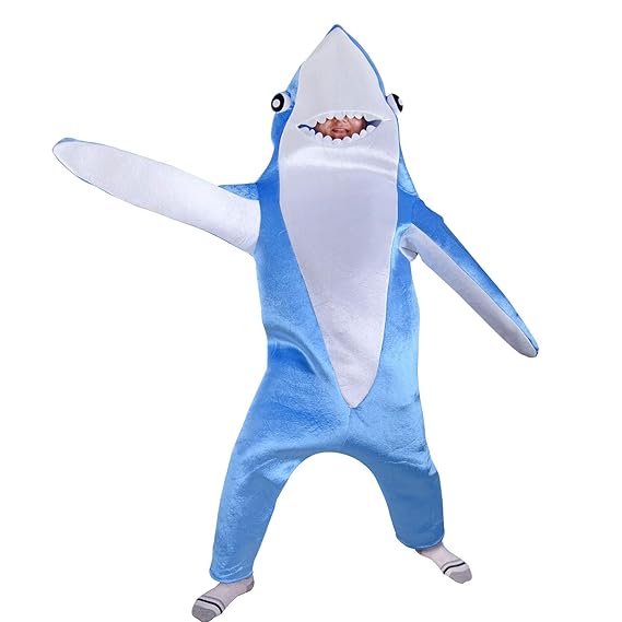 HongH Sea Shark Costume Unisex Attack Animals Cosplay Fancy Dress