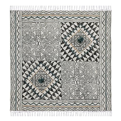 Tapis carré résistant pour zone à forte circulation en coton - 2