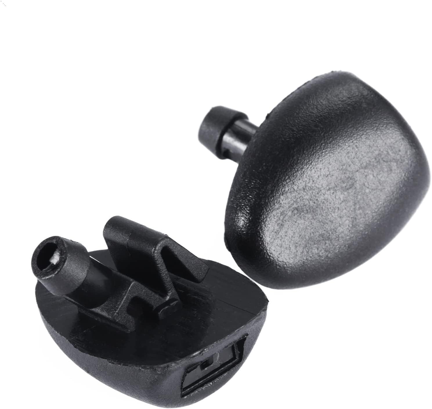 Car Windshield Washer Nozzles for Peugeot 206 407 2004-2010, Windscreen Wiper Washer Spray Jet Kit ABS Plastic Replacement Accessories