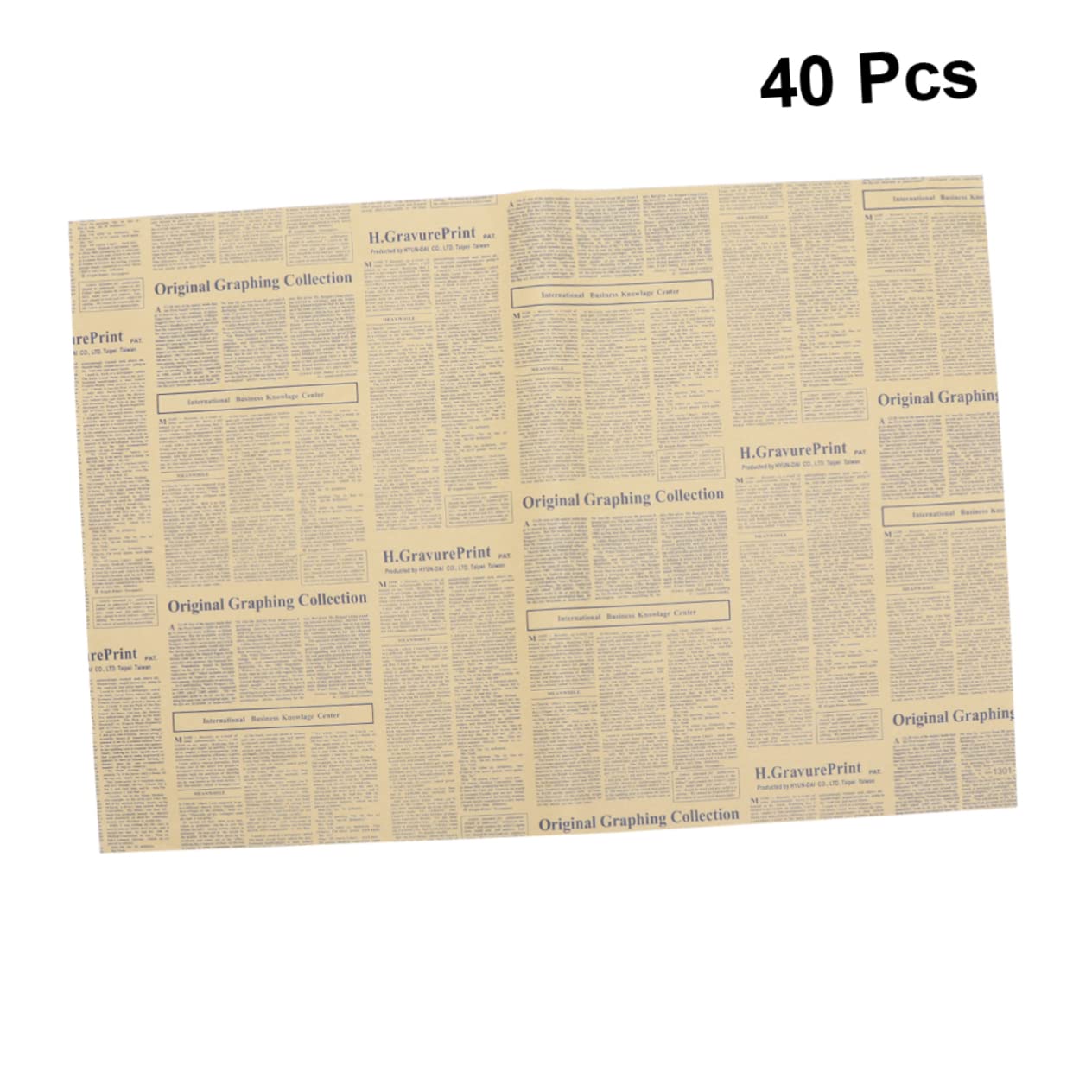 40 Blätter Packpapier Zeitungsverpackungspapier wickelt Verpackungen für Partygeschenke Papierverpackungen Geschenkpapier Geschenkverpackungen verdicken Floristenbedarf Material