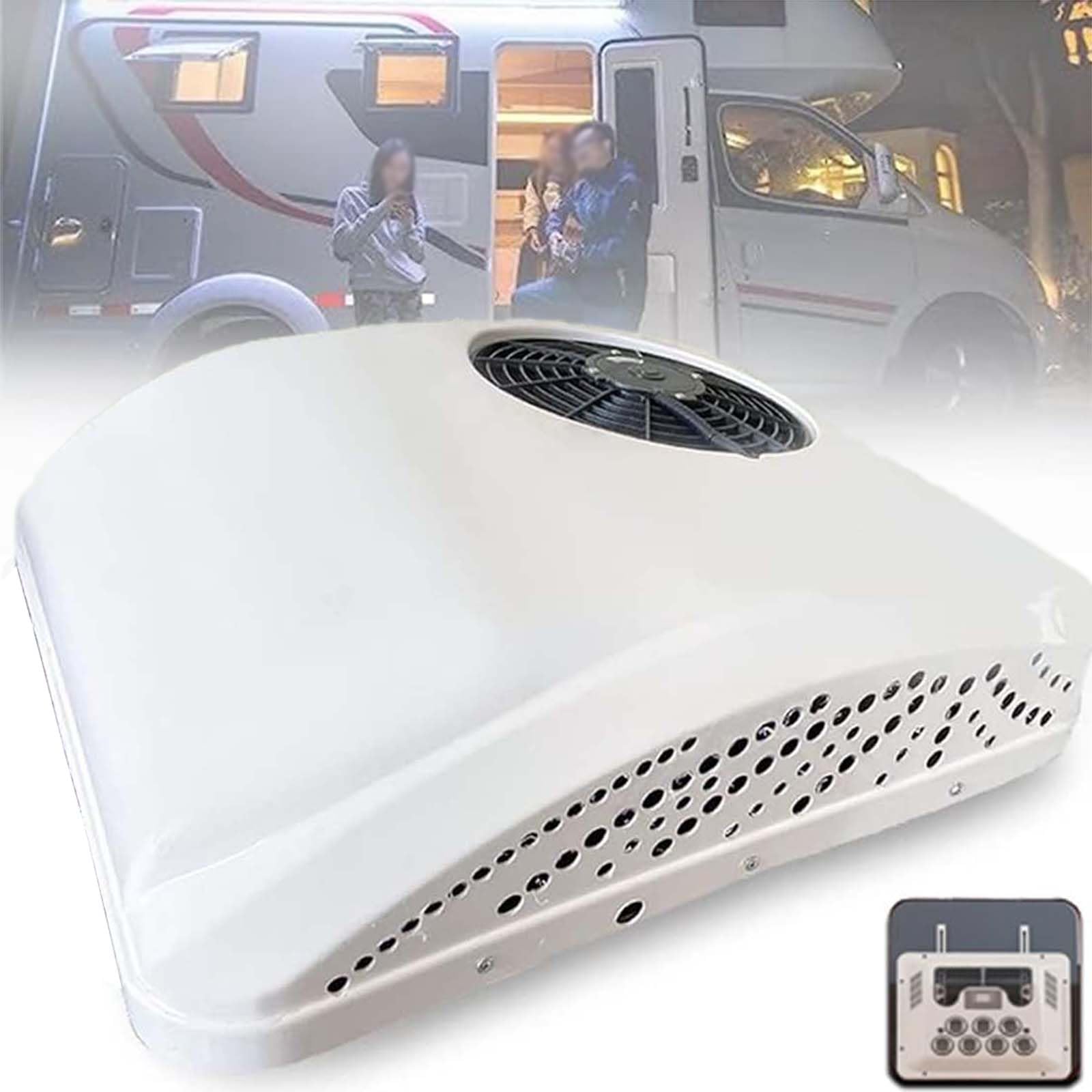 Condizionatore d'Aria per Camper Tetto 24V Raffreddamento Riscaldamento RV