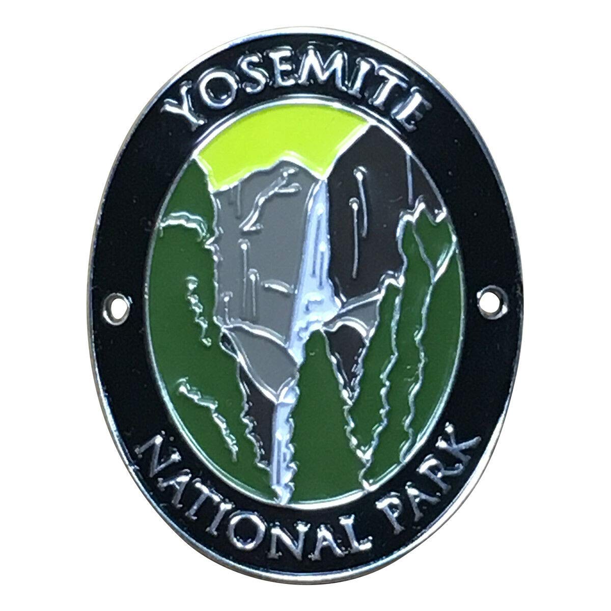 Yosemite National Park Walking Hiking Stick Medallion - Waterfall, California