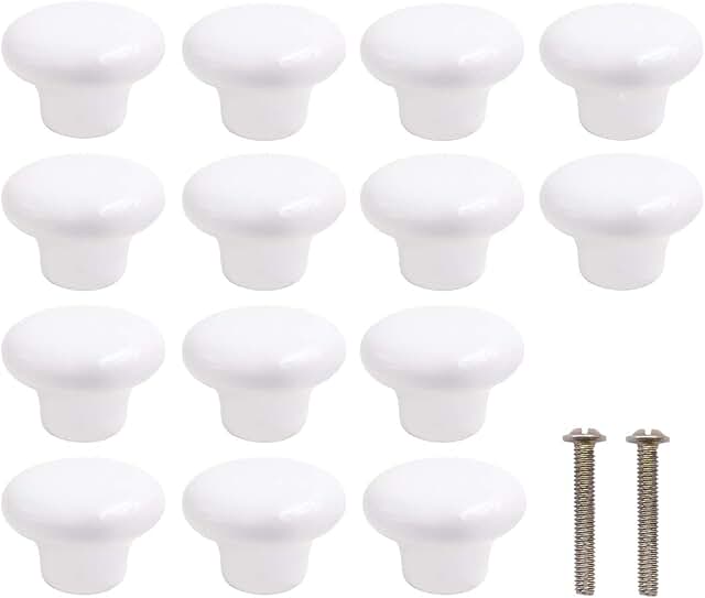 white drawer knobs