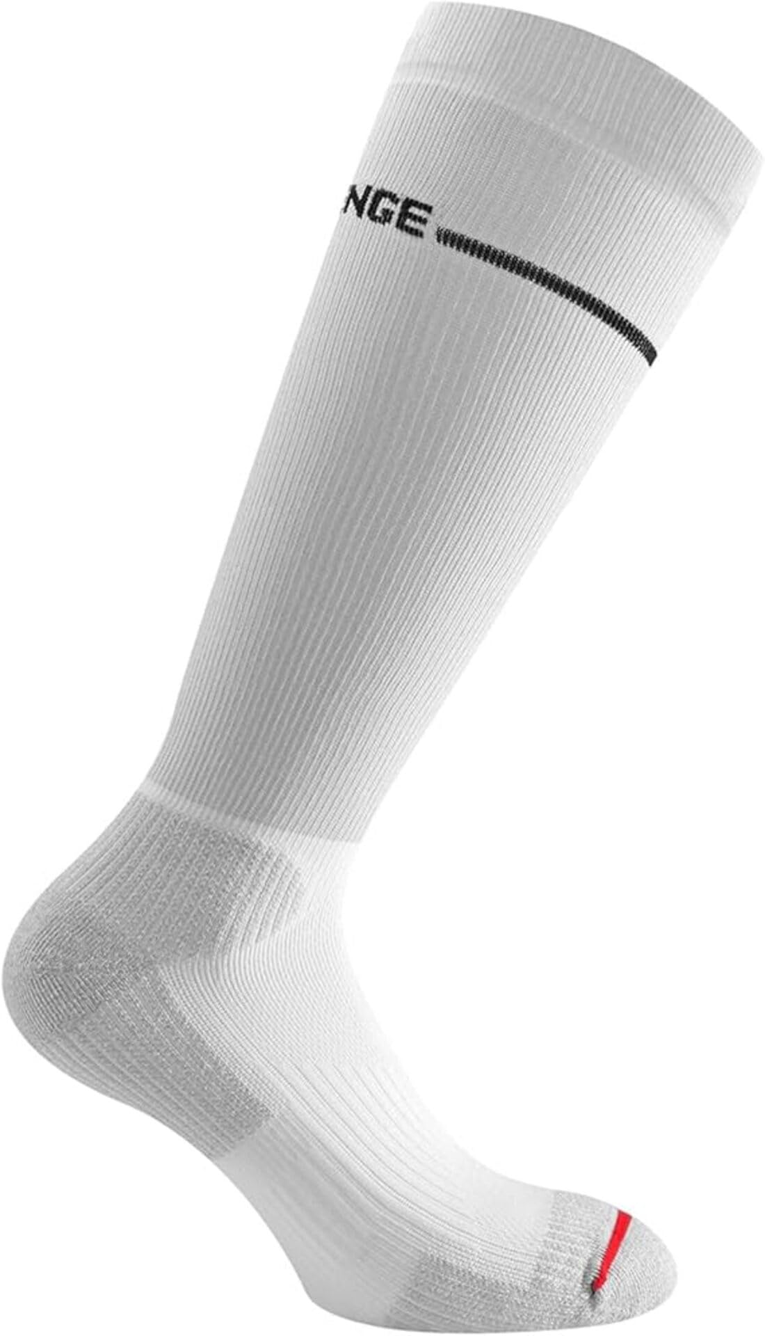 R-EVENGE Kit 4 Calze Running lunghe per la corsa indoor, outdoor, trekking e tempo libero con rinforzo sulla punta e tallone.