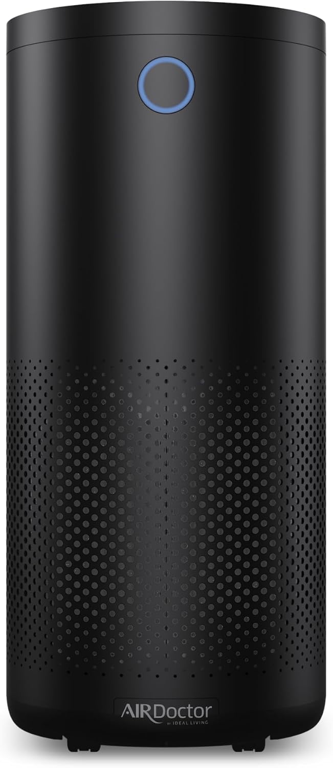 AirDoctor 4000 Air Purifier for Large Rooms | Triple filtration technology with UltraHEPA, Carbon/VOC material & Air Quality Sensor | Captures Particles 100x Smaller Than HEPA Standard (Black)
