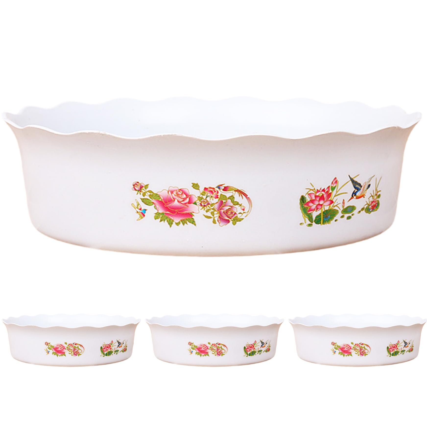 Pot de fleurs en forme de lotus 17 cm plastique culture hydroponique nénuphars x4