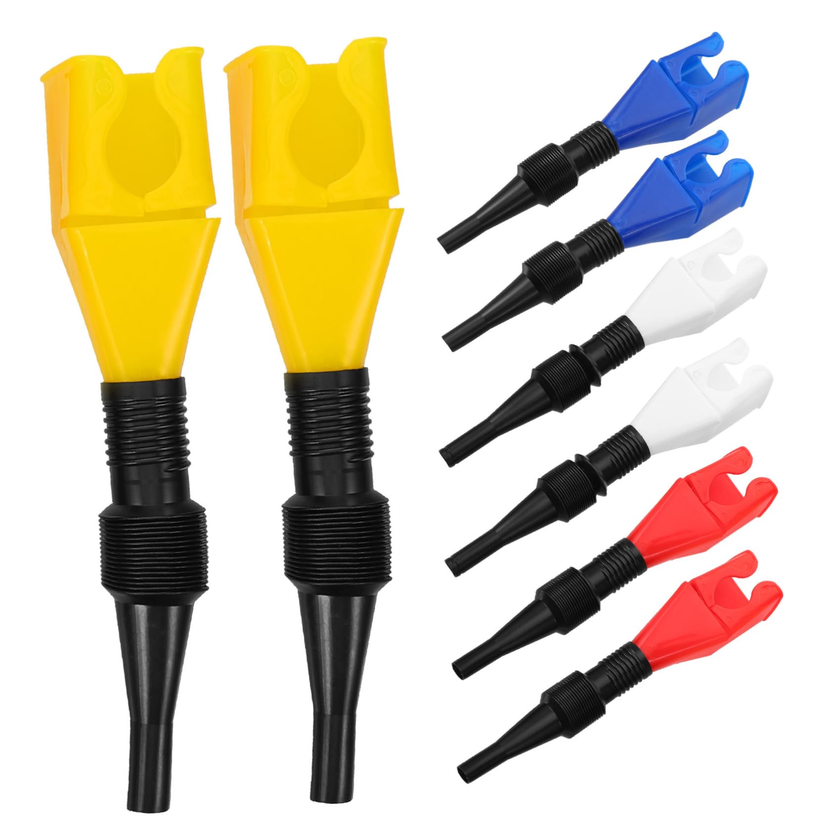 40piezas Embudo De Flexible Manguera Para Automóviles Embudo De Portátil Para Motocicletas y Vehículos