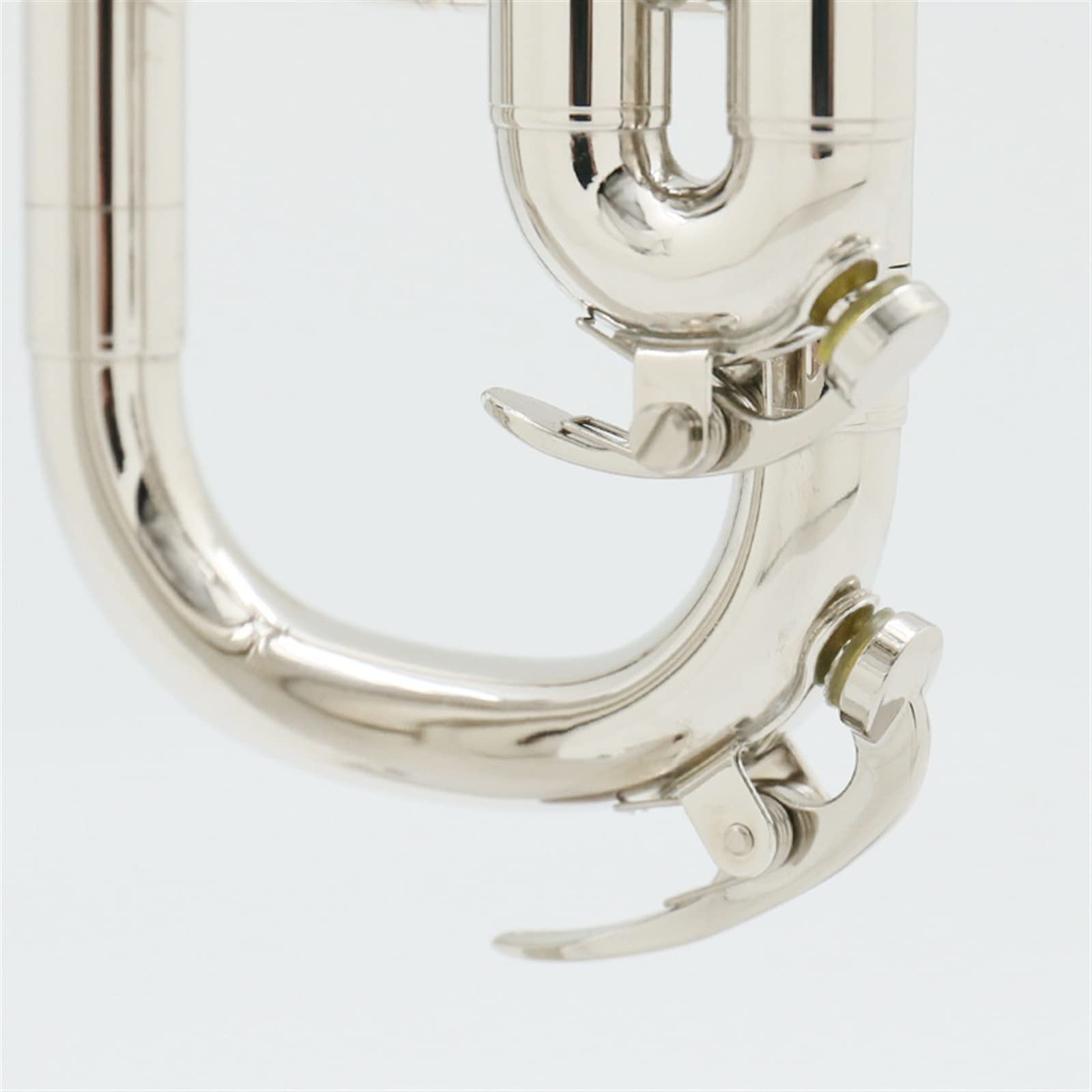 Messing Trompeten Trompete Instrument B Anfänger Blaskapelle Blaskapelle Schulband (Color : Nickel)