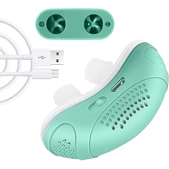 Snore Stopper Anti-Snoring Device for Restful Sleep Sactive Electric Quiet Portable Sleeping Aid for Adults Reduced Night Disorders Improved Free Respiratory Tract
