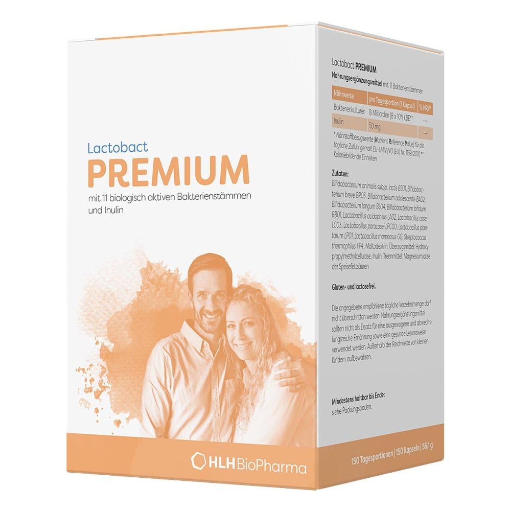 Lactobact Premium Kapseln biologisch aktive Bakterien für die Darmflora, 150 St. Kapseln