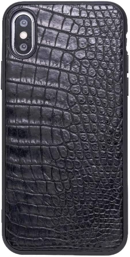 Coque iPhone Xs antichoc évitez les rayures grâce au cuir crocodile enveloppant