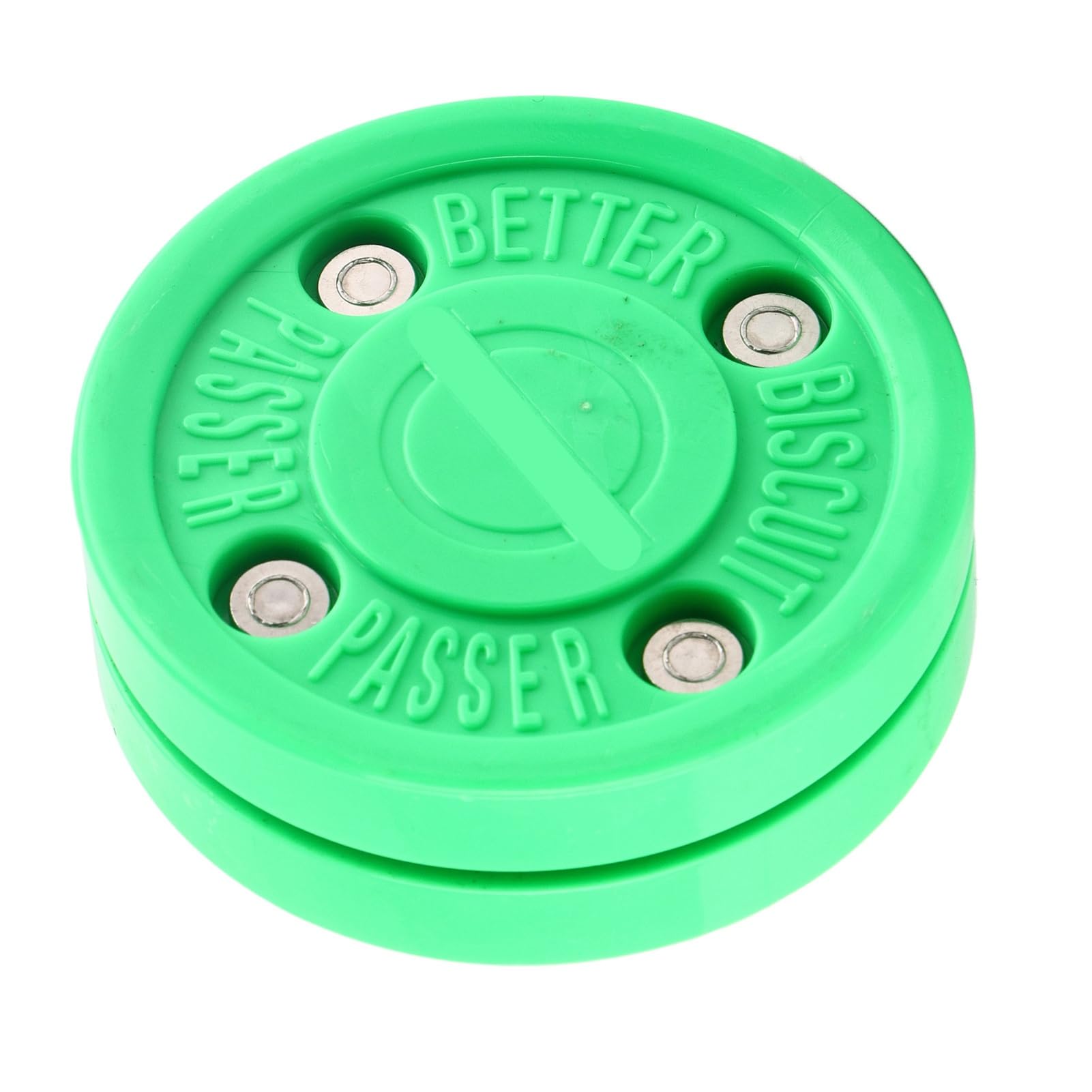 Green Polyoxymethylene Ice Hockey Puck for Roller Skating Training