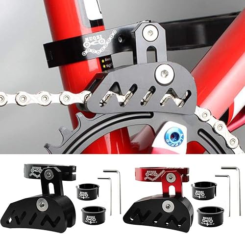 Miniatura 6 de Guía de cadena de bicicleta MTB Protector de bicicleta de carretera Bicicleta de montaña Tensor de cadena con diseño hueco para piñón de un solo