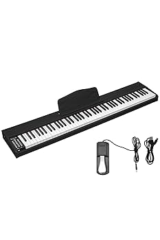 Amazon.co.jp: RiZKiZ 電子ピアノ 88鍵盤 電子キーボード ピアノ