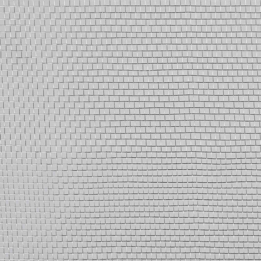 Fliegengitter Aluminium silbern 100x500 cm Insektenschutzgitter robust leicht zuschneidbar für Garten, Terrasse, Balkon, Außeneinsatz, vielseitig für Zaunfeld, Sichtschutz, Maschendraht