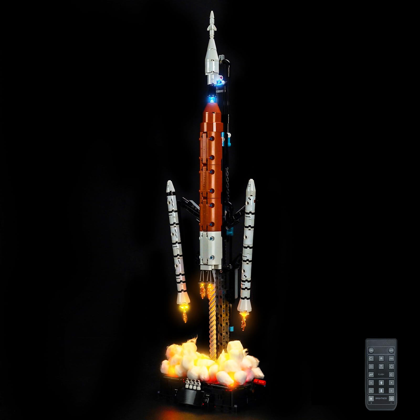 Remote Control Led Light Set Compatible with Lego NASA Artemis Space Launch System Rocket 42221 (No Model)