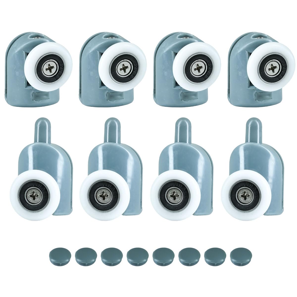 ciciment 8pcs Shower Door Rollers,Single Wheels