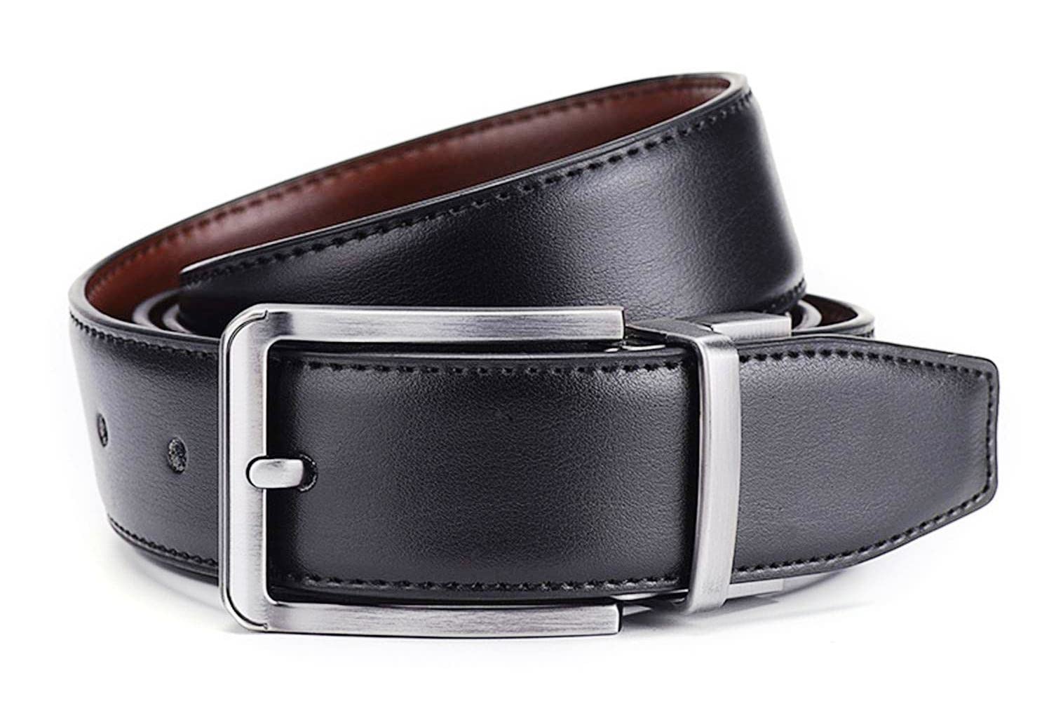 blacking Belts for Men PU Leather Fashion Dress Buckle-picture-32