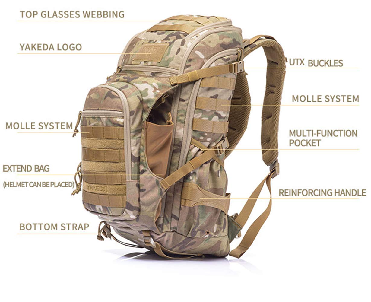 Plecak turystyczny Molle Outdoor Tactical Backpack 1000D Nylon Daypack Torba na plecak na piesze wycieczki