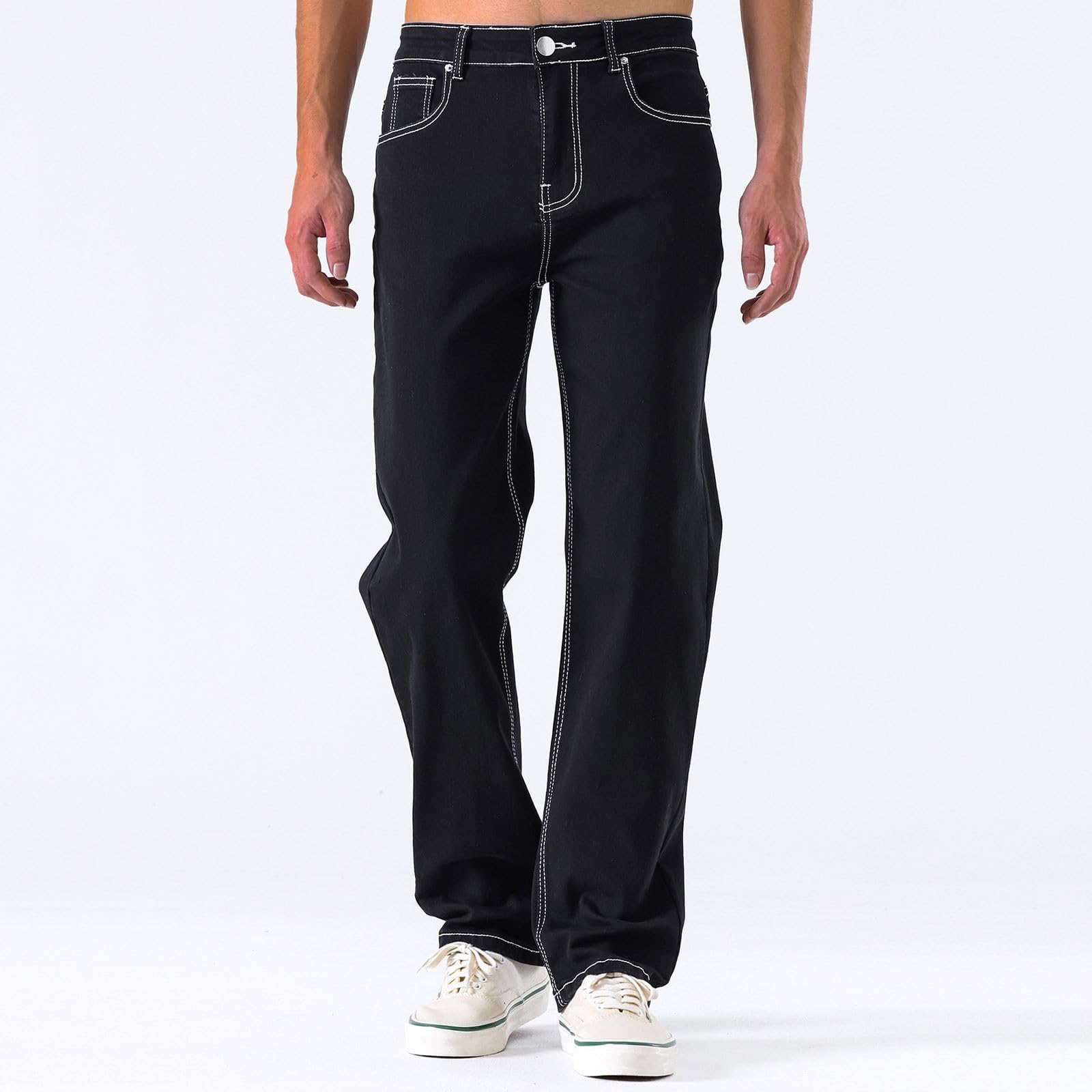 Jeans Hombre-Pantalones de Hombre Pantalones de Mezclilla Casuales cómodos Pantalones de Mezclilla Casuales elásticos de Moda