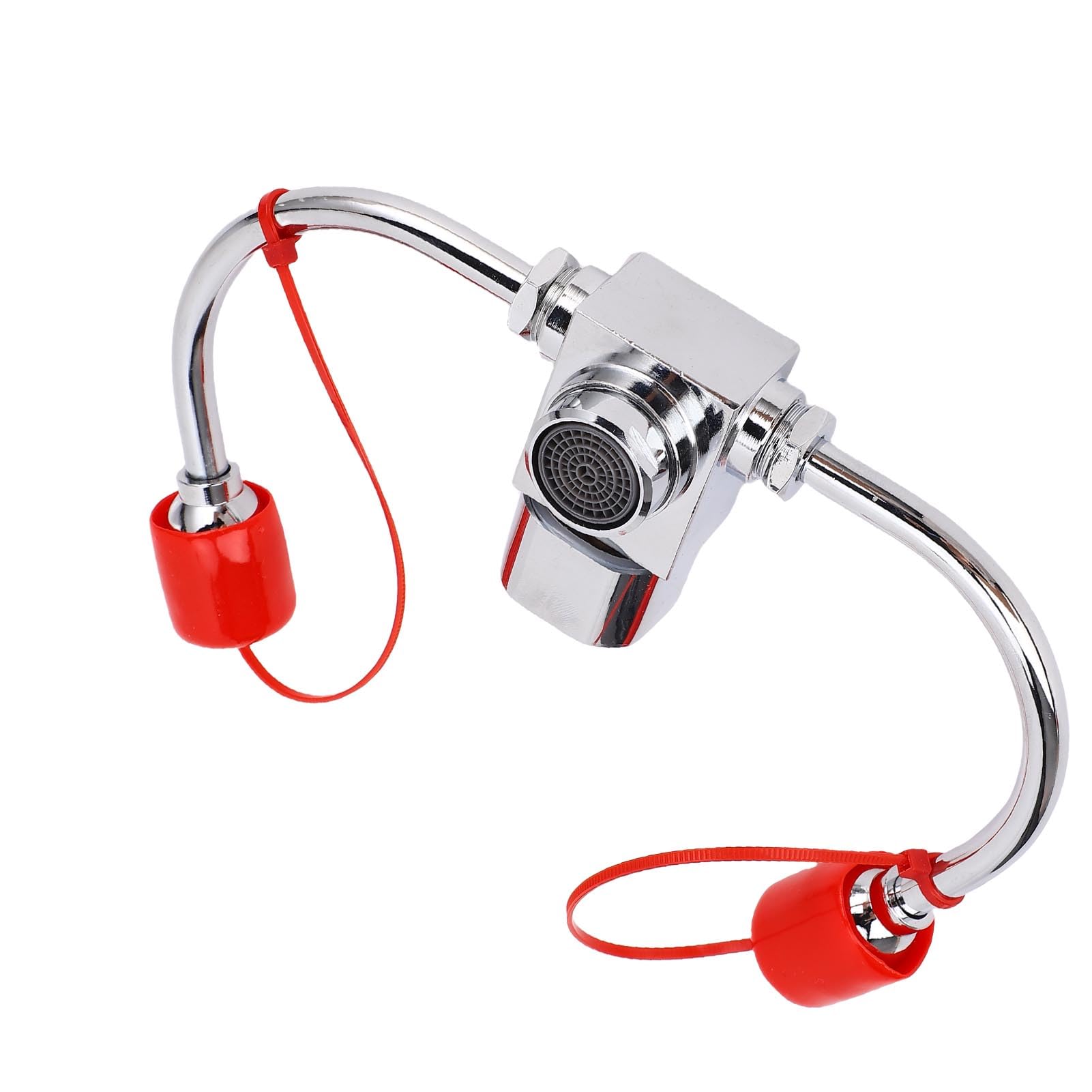 YWBL-WH Kit Montado en Grifo para Lavado de Ojos de Emergencia, Material de Latón, Unidades de Lavado de Ojos Giratorias de 360 ​​grados, Ideal para Laboratorios y Fábricas