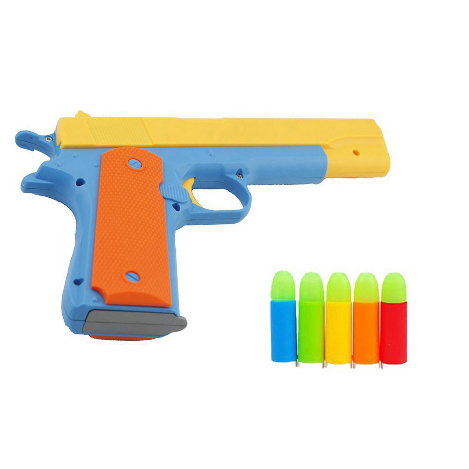 Buy Pinovk Classic Foam Play Kids Toy Gun Colt 1911 Toy Guns with Tactical Holster and Colorful