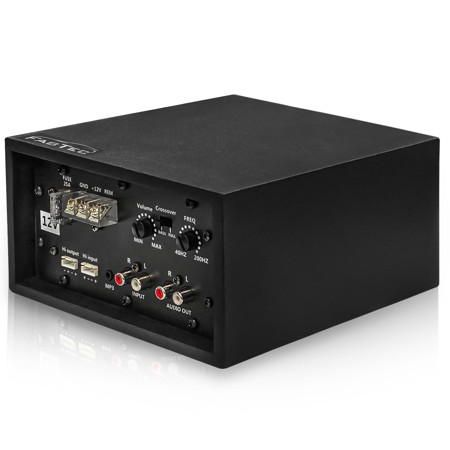 Carzex® 12V Dual Channel 120W Car Amplifier | Class AB Stereo Mono Amp for Subwoofer | Bass Boost, MOSFET Power, Black Body Enclosure | Multi-Channel Audio Amp for Car Sound System-image-1