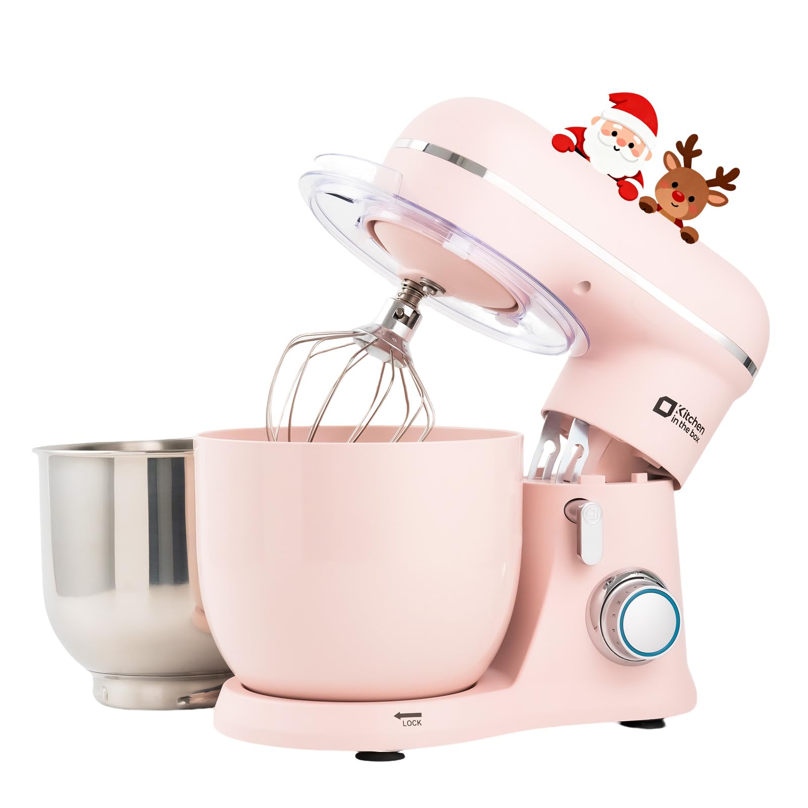 Amazon | Kitchen in the box スタンドミキサー 3.5L+3.5Lダブルボウル