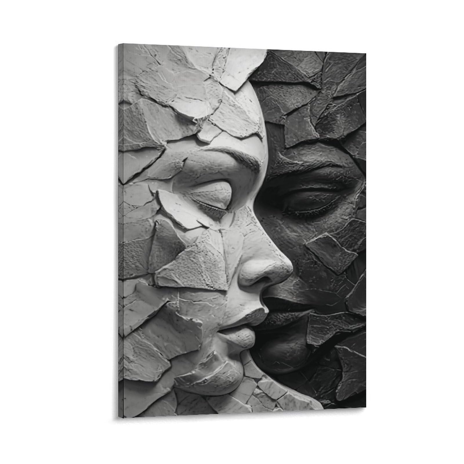 XPASHIQWC Black & White Portrait Wall Decor Poster Giclee Canvas Prints Modern Wall Art Picture Wall Hanging for Living Room Bedroom Home Decorations 20x30inch(50x75cm)
