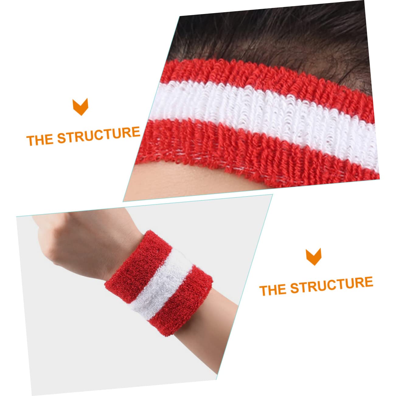 Didiseaon 2 Set Fascia Sportiva Braccialetto Fasce Per Esercizi Per Le Donne Fasce Per Il Sudore Da Polso Per Le Donne Fasce Per Allenamento Per Gli Uomini Fasce Per Allenamento Da Uomo