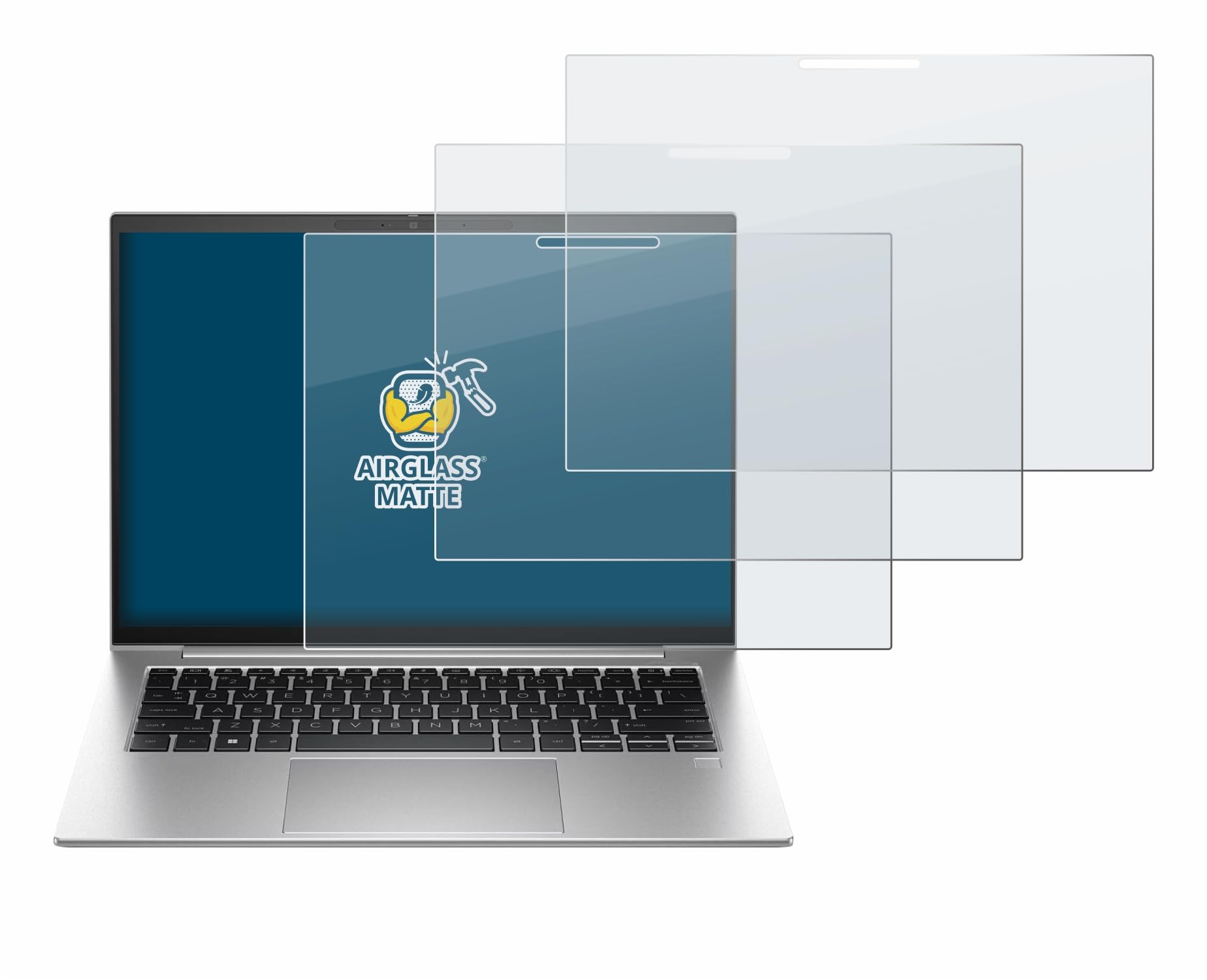 brotect 3 Pezzi Pellicola Vetro per HP Elite x360 1040 G10 2-in-1 | Opaca Protezione Schermo Made in Germany, Anti-Riflesso Durezza 9H Anti-Graffio