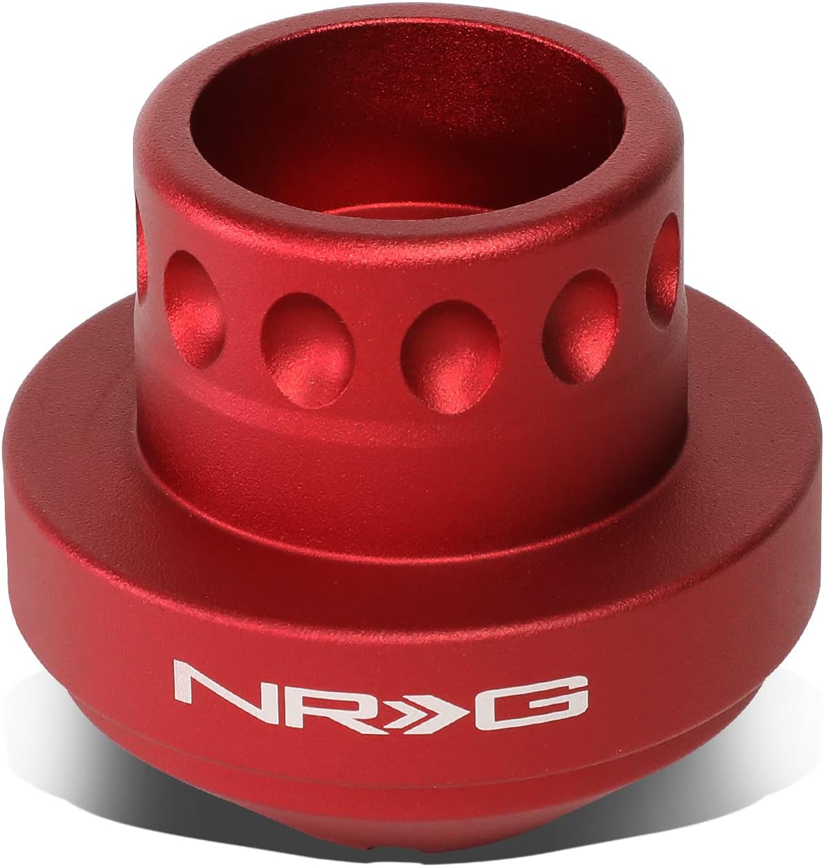 NRG Innovations NRG-SRK-110H-RD Racing Style, Steering Wheel Quick Release Short Hub Adapter, 6 X 70mm Bolt Pattern, Red Body