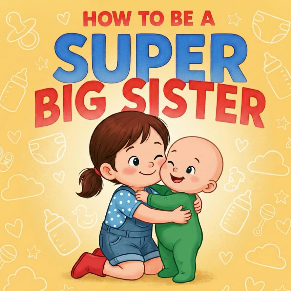 How to Be a Super Big Sister: A Playful Rhyming Story for Becoming a Big Sister to a New Baby Sibling. A Special Gift for a Big Sister 2-5 Years Old!