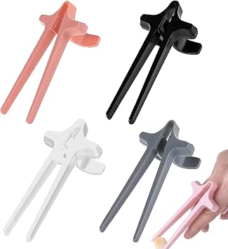 4 PCS Plastic Finger Chopsticks, Reusable Snack Chopsticks, Novelty Chopsticks, for Working Studying, Gamers Playing, Keep Your Hands Clean9.5*3cm