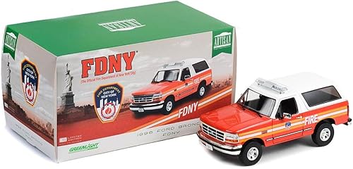 Miniatura 2 de Collectibles Greenlight 19118 Artisan Collection - 1996 Bronco - FDNY (Departamento de Bomberos de la ciudad de Nueva York) Escala L 1:18 Diecast