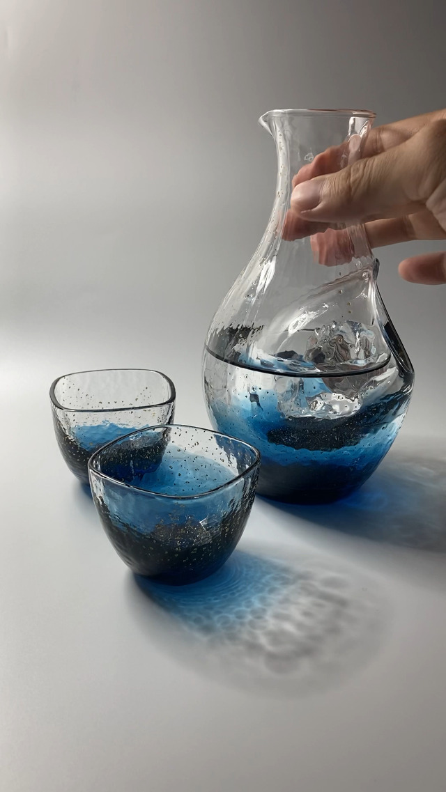 Amazon.co.jp: Toyo Sasaki Glass Yachiyo Kiln Cold Sake Set G641