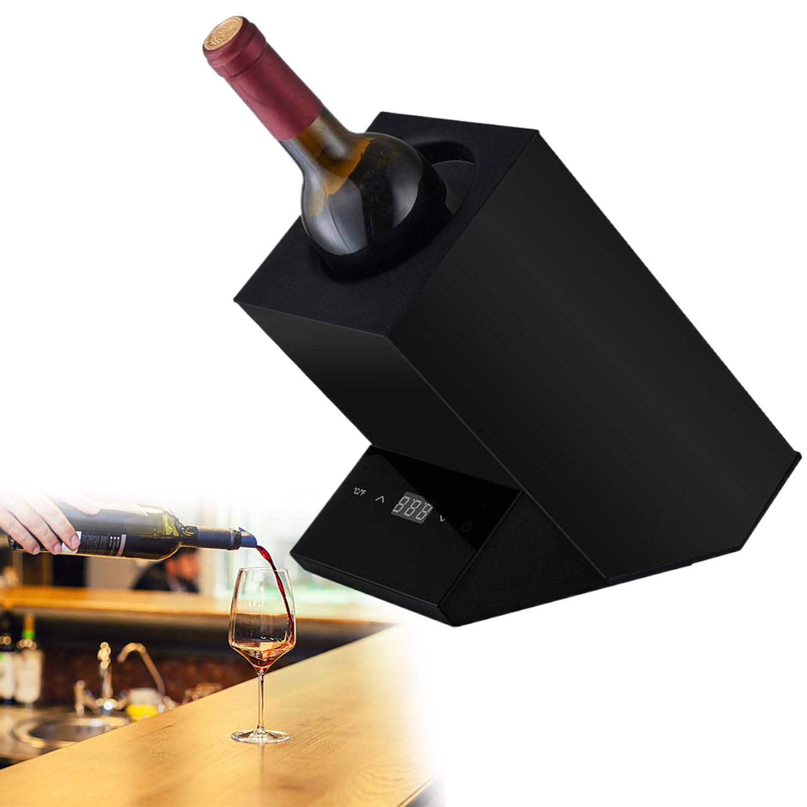 Enfriador de vino eléctrico sin hielo para evitar botellas mojadas y calientes