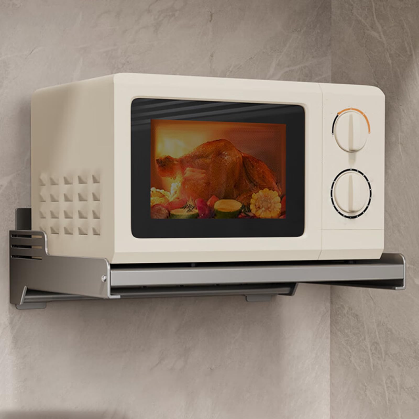 Microonde Mensola A Muro Supporto,Scaffale per Forno A Microonde A Parete,Supporto A Muro per Forno A Microonde,Stabile E Antiscivolo,per Elettrodomestici da Cucina