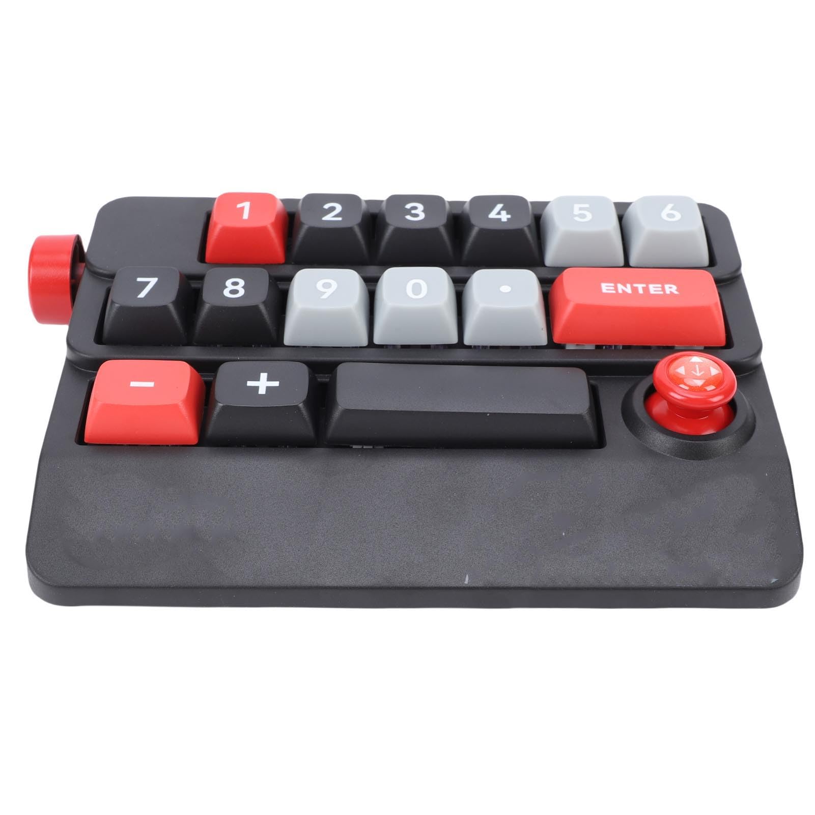 Sxhlseller Pavé Numérique Mécanique, 19 Touches, Clavier Numérique Filaire USB Remplaçable à Chaud avec Touches Macro Programmables et Contrôle par Joystick, pour PC, Ordinateur Portable, (Black)
